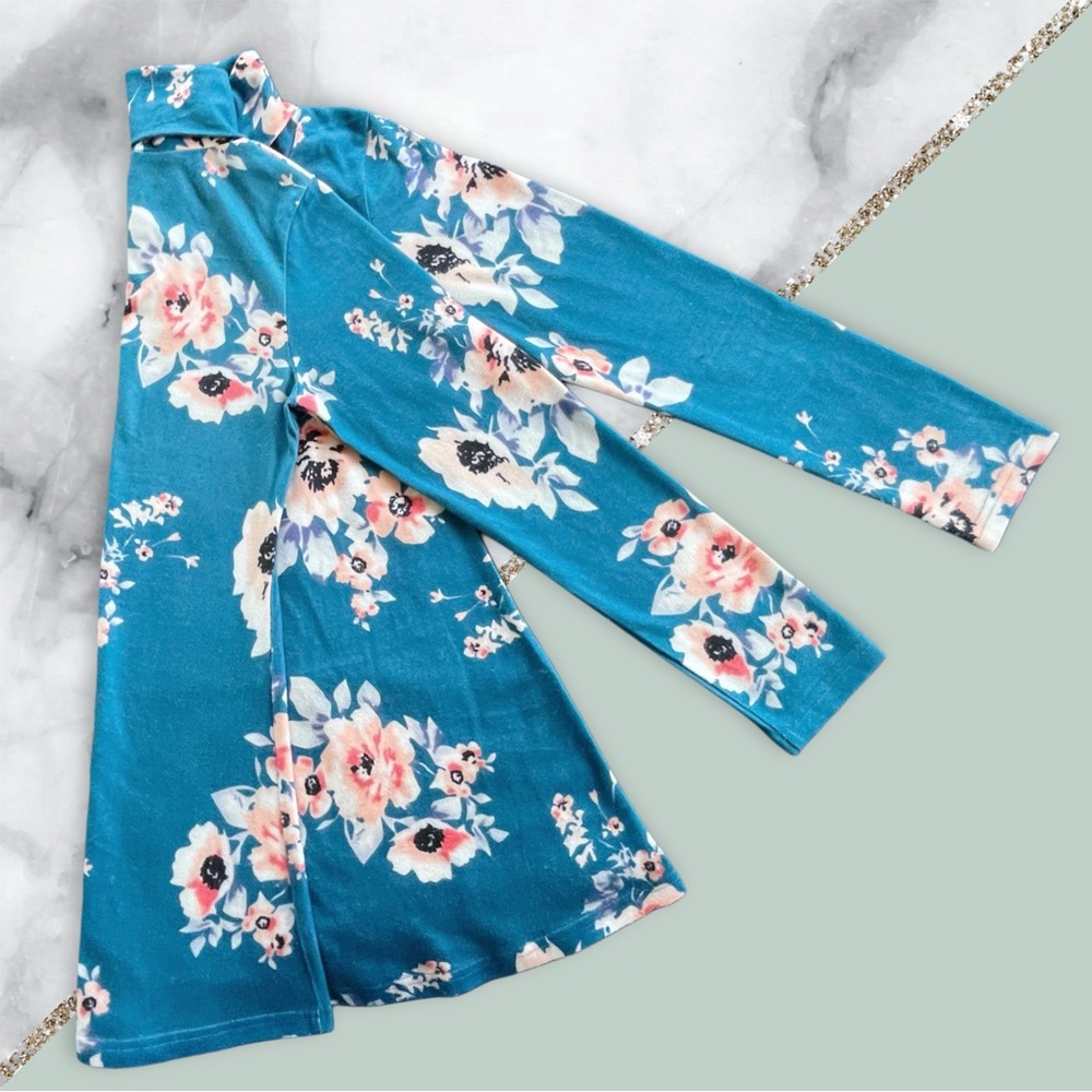 ⭐ Miusey Cowl-Neck Floral Long Sleeve